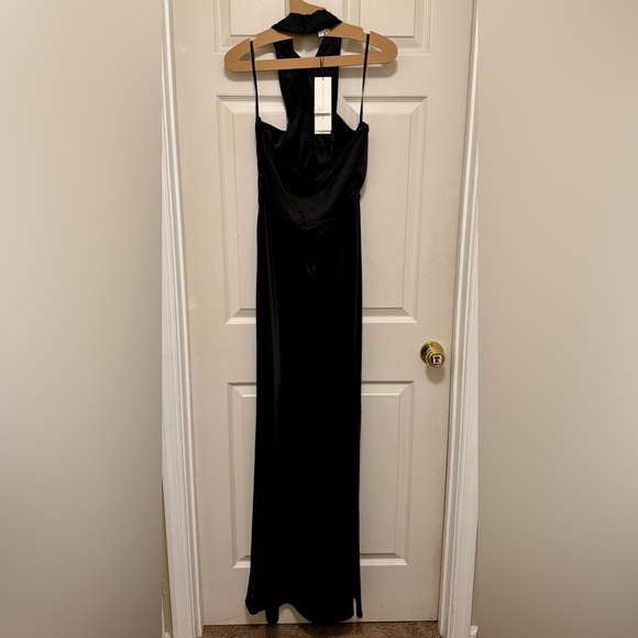 Veronica Beard Alberta Silk Evening Gown in Black🥂 - Picture 8 of 12